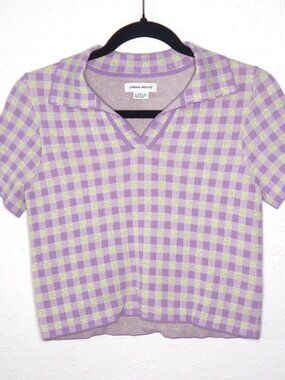 Urban Revivo Checkered Crop Top